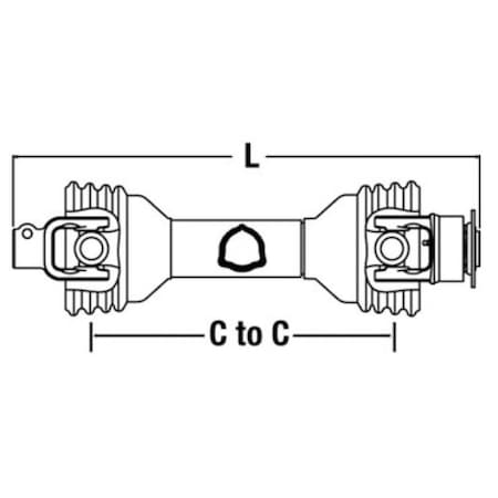 Aftermarket New Vermeer Complete Driveline PTO Shaft for Disc Mowers 5030 5040 + 94886001